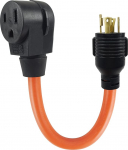 HENGYI Nema L14-30P auf 6-50R Adapterkabel 125/250V Heavy Duty STW 10AWG 6-50 Schwei&szlig;eradapter, 30A Generator auf L14-30P Schwei&szlig;er 6-50R 50A Lock 30Amp 50Amp Schwei&szlig;er, 0,5m