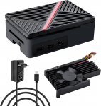 GeeekPi ABS korpus koos 27W USB-C toiteallikaga Raspberry Pi 5 jaoks, Pi5 korpus koos Armor Lite V5 aktiivse jahutusseadmega Raspberry Pi 5 4GB/8GB/16GB jaoks