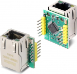 USR-ES1 koos W5500 kiibimooduliga Binhe Pack of 2 USR-ES1 W5500 Ethernet v&otilde;rgumoodul TCP/IP riistvara st&auml;kk 80MHz kiire SPI liides &uuml;hildub WIZ820Io'ga