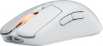 Fnatic BOLT valge traadita m&auml;nguhiir - Pixart 3370 sensor, 69g, WiFi ja Bluetooth, aku kestvus 110-210h, USB-C laadimine, Kailh GM 8.0 l&uuml;liti, 4 profiili ja DPI tasemed, Pure PTFE uisud (Windows)