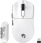 MAMBASNAKE M3 39g &uuml;likerge traadita m&auml;nguhiir koos spiraalkaabliga, PixArt PAW3395PRO sensor, kuni 40000DPI, BT/2.4G traadita/juhtmega, 100M kl&otilde;psu mikro l&uuml;liti, PC/Xbox/PS/Mac (valge)
