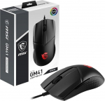 MSI Clutch GM41 Kerge m&auml;nguhiir juhtmega PMW-3389 andur 400-6400 DPI 6 nuppu Must