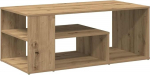 vidaXL Artisan Oak Coffee Table, 100 x 50 x 40 cm, puitmaterjal, k&uuml;ljelaud, elutoa laud, aktsentlaud, diivanilaud, kohvilaud, k&otilde;rvallaud
