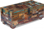 Festnight Coffee Table Chest Side Table Recycled Solid Wood Coffee Table Wooden Table Living Room Table 80 x 40 x 35 cm