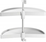 Emuca - K&ouml;&ouml;ginurgakomplekt, 1/2 karussell &Oslash;750mm 900mm pimedale nurgale, valge