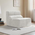 Kondita diivan, Raindrop Velvet Single Diivan Chair, Recliner Chair, V&auml;ike Lounge Chair, Lounge & Cocktail Chair, Diivan Diivan elutuppa, kontoritesse ja v&auml;ikestesse korteritesse (valge)