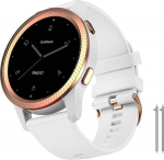 NotoCity Strap for Garmin Vivoactive 4S, Venu 2S/3S, Forerunner 255S/265S, 18 mm Replacement Strap for Vivomove 3S (39 mm), Active S, Move 3S, Silicone Wristband for Men and Women (S, White)