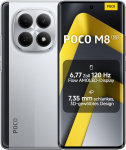XIAOMI Poco M8 5G nutitelefon, 8 GB RAM + 512 GB m&auml;lu, 6,77-tolline 120 Hz Flow AMOLED, Snapdragon 6 Gen 3, 50 MP AI Dual Camera, 7,35 mm 3D kumer disain, h&otilde;bedane, h&otilde;bedane