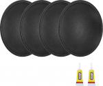 hankimise kaart K&otilde;larite tolmukorkid, 64mm v&auml;liskuju l&auml;bim&otilde;&otilde;t Dome Paper Cap, subwoofer Coil Cover Caps koos remondiliimiga k&otilde;larite kaunistamise tarvikute remondiks 4 Pack