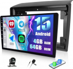 4+64G SIXWIN Android 13 autoraadio Fiat Ducato 2010/Citroen Jumper/Peugeot Boxer koos Carplay/Android Car/Mirrorlink, 9-tolline mahtuvuslik puuteekraan toetab WiFi/GPS/FM/Bluetooth/SWC