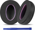 Adhiper K&uuml;hlgel Ersatz-Ohrpolster f&uuml;r Sony WH-XB900N, WH-CH720N, WH-CH710N, WH-CH700N, MDR-10R Kopfh&ouml;rer, Ohrpolster mit Atmungsaktiver Ice-Silk-Gewebe und Komfortschaumstoff, Schwarz & Lila