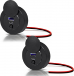 USB C pesa 12 V pesa 12 Volt, USB-C PD3.0 20 W & USB-A QC3.0 18 W pinnapealne paigaldus matkaauto, paadi, haagissuvila, haagissuvila, auto, veoauto (38 W x 2)