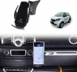 Autotelefoni hoidja Benz Smart 451 Fortwo 2009-2015 kindalaeka k&uuml;lgmine p&ouml;&ouml;ratav fikseeritud telefoni hoidja autole, mis sobib iPhone Android ja universaalsete nutitelefonide jaoks (traadita laadimine/stiil).
