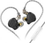 CCA KZ ZS10 PRO X k&otilde;rvamonitoride versiooni uuendamine 4BA + 1DD 5 juhiga IEM k&otilde;rvaklapid HiFi metallist juhtmega k&otilde;rvaklapid (mikrofoniga, must)
