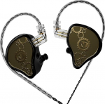 ND Venus In-Ear Monitor k&otilde;rvaklapid 10mm Dual Magnetic Dynamic Driver IEM k&otilde;rvaklapid HiFi Gaming K&otilde;rvaklapid 2 Pin eemaldatav kaabel (ilma mikrofonita, must, 3,5 mm pistik)