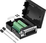 Sourcing Map D-sub Breakout Board Connector Solderless Terminal Block Adapter Group 4, DB15-Male To 15 Pin