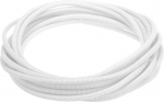 QUARKZMAN jagatud kaablikanalisatsioonitoru 3/8 tolli (10 mm) sisel&auml;bim&otilde;&otilde;t 50 jalga (15 m) kaablikanalisatsioonitoru soojus- ja k&uuml;lmakindel -40 F kuni 257 F plastist paindlik voolik kaabli kaitseks kaablile valge