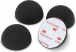 Dynavox ED50 silikoonist elastomeerist summuti komplekt 4, universaalsed neeldurijalad HiFi-seadmetele, k&otilde;laritele, v&otilde;imenditele ja plaadim&auml;ngijatele, resonantsi summuti 3M kleepuvale pinnale, musta v&auml;rvi