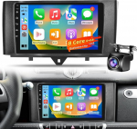 8-tuumaline 4+64G Qualcomm Android autoraadio Mercedes Benz Smart Fortwo 2011-2015, 9-tolline IPS puuteekraan juhtmevaba CarPlay & Android Car, DSP Hi-Res Sound, GPS navigatsioon, AHD tagantvaate kaamera