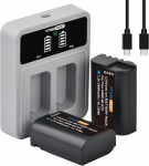2 Pack DMW-BLK22 aku koos 20W kiire kahekordse USB-C laadijaga Panasonic Lumix DC-S5 IIX, DC-S5 II, DC-S5, S5K, GH5 II, GH5 Mark II, GH6, S5II, S5M2, GH5M2 kaameratele