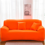 Odot diivanikate, pol&uuml;estrist tavaline diivanikate nurgas diivan, diivanikate 1/2/3/4 istekohale, diivanikate, elastne diivanikate, L kuju, libisemisvastane diivanikaitsja kaunistamiseks (oranž, 4-kohaline)
