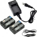 DSTE (2-pack) asendusaku ja DC01E reisilaadija, mis &uuml;hildub Sony NP-FM50 CCD-TR108 CCD-TR208 CCD-TR408 CCD-TR748 CCD-TRV106 CCD-TRV107 CCD- DCR-PC105 DCR-PC110 DCR-PC110 DCR-PC110 DCR-PC110 DCR-PC110
