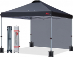 MASTERCANOPY Pop-Up Gazebo kokkupandav telk koos ventilatsiooniga ja 1 k&uuml;lgseinaga / k&uuml;lgpaneeliga turu, aia, &uuml;rituste jaoks