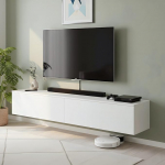 Kaasaegne TV Stand kabinet 180cm valge puidust ladustamise seinale paigaldatud elutuba magamistuba elutuba eluruumile
