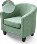 Highdi Elastne tugitooli kate Tugitooli kaitsja 2-osaline Stretch Jacquard tool Cover Club Chair Kaitsekate Diivanikate kokteilitoolile Club Chair Elutuba Lounge Chair Green