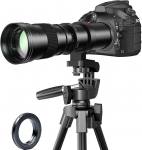 BENOISON 420-800 mm Super Telephoto Zoom Lens Manual Focus Telephoto Lens EF Lens for Canon EOS Rebel T8i T7i T7 T6 T6s T6i T3i T2i SL3 SL2 90D 80D 77D 4000D, 1DX 5D 6D Mark II/III/IV DSLR