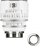 7artisans 50mm T2.1 Infinte Series Professional Manual Full Frame Cine Lens Compatible with PL Bayonet for Photography and Film Production - White