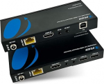 4K USB 2.0 HDMI Extender Over LAN by OREI HDBaseT PoC Single CAT5eCAT6ACAT7 kaabel 4K @ 60Hz - kuni 400 Ft 4:4 - KVM veebikaamera kaugjuhtimine klaviatuur hiir USB juhtimine - digitaalne Full HD ... (4K USB