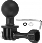PATIKIL Action Camera Ball Mount Adapter, 1 komplekt p&ouml;&ouml;rlev kuulipea kinnitus spordikaamerale Style 1, must