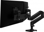 Ergotron LX Pro Dual Direct Monitor Arm, VESA lauaarvuti 2 monitorile kuni 27 tolli, 4,3 kg, Constant Force Technology, must - 45-684-292