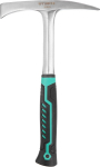 HARFINGTON Welding Hammer 28oz Slag Removal Tool Carbon Welding Hammer sepistatud terasest konstruktsioon ja TPR Shock Absorption k&auml;epide Stone Pick sepistatud telliskivi valge / roheline