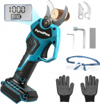Akku Astschere f&uuml;r Makita 18V Akku, B&uuml;rstenlosen Elektrische Gartenschere 30mm Schnittdurchmesser, Akku-Astschere mit Schere LCD, Baumschere von Gartenarbeit, F&uuml;r Str&auml;ucher und St&auml;mme (ohne Akku)