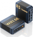 BOSGAME P3 Mix Gaming Mini PC AMD Ryzen 5 7640HS bis zu 5,0GHz, 16GB DDR5 512GB SSD Mini Computer | 4K Triple Display HDMI DP USB4, Dual 2.5G LAN, WiFi 6E, Bluetooth 5.2 f&uuml;r Gaming & Home Office