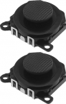 2 St&uuml;ck 3D-Knopf, Analog, Joystick-Stick, Ersatz kompatibel mit PSP 1000 3D, Analog, Joystick, Bedienknopf aus Kunststoff, Schwarz