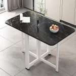 Multifunktsionaalne ruudukujuline kokkupandav laud k&ouml;&ouml;ki ja s&ouml;&ouml;gituppa, kaardilaua pidude jaoks, kokkupandav r&otilde;dulaud, kokkupandav, kaasaskantav ja ruumi s&auml;&auml;stev (C120 x 70 x 75 cm)