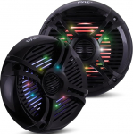 Pyle Haut-Parleurs Marine 2 Voies &Eacute;tanches, 250 W, Syst&egrave;me Audio St&eacute;r&eacute;o R&eacute;sistant &agrave; l'EAU, Kit Enceintes Voiture/Bateau, must