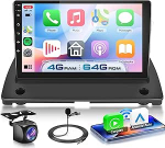 4G + 64G autoraadio Android 15 Volvo XC90 2004-2013, 9-tolline 1280 x 720P HD puuteekraaniga autoraadio koos juhtmevaba Carplay Android auto GPS Wi-Fi USB Bluetooth 5.0 FM RDS raadio tagurduskaameraga