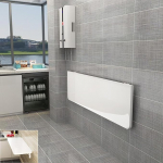 Wandmontierter Drop Leaf Schreibtisch - Stabiler schwimmender Klapptisch f&uuml;r W&auml;sche, Werkbank oder Home Office - Platzsparender Wandtisch aus Holz mit lihtsam Installation