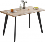 CLIPOP k&ouml;&ouml;gilaud, s&ouml;&ouml;gitoa laud, 120 x 80 cm, sobib 4 inimesele, naturaalsete toonide MDF matt pind, terasjalad, ristk&uuml;likukujuline lauaplaat