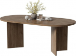 MSFE S&ouml;&ouml;gitoa laud Ovaalne 200 x 90 x 76 cm laud S&ouml;&ouml;gitoa laud Puidust k&ouml;&ouml;gilaud S&ouml;&ouml;gilaud Puidust p&auml;hkelpuu v&auml;limusega Retro s&ouml;&ouml;gitoa laua jalad V-kujul Kaks paketti