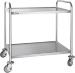Vogue 2 Tier Clearing Trolley Large 860X535X930mm Stainless Steel Catering