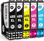 &Uuml;hilduvad printerikassetid Epson 405XL 405 XL kassetid Multipack jaoks Workforce Pro WF-4830DTWF WF-4830 WF-4820 WF-3825 WF-3820 WF-4825 WF-7840 WF-4820DWF WF-3825DWF 3820DWF 4825DWF
