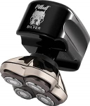 Skull Shaver Pitbull Silver Pro SX5 - pea ja n&auml;o raseerija - elektriline raseerija meestele, m&auml;rg ja kuiv, juhtmevaba, veekindel, t&auml;iustatud j&otilde;udlusega