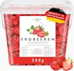 Maasikad k&uuml;lmkuivatatud viiludena, 300 g, k&uuml;lmkuivatatud puuviljad, ilma lisatud suhkru ja lisaaineteta, Saksamaa