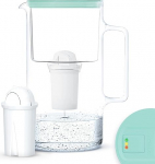 Wessper klaasist veefiltrikann 3 L koos k&auml;sitsi filtri kulumise indikaatoriga | Aquaphor Standard, Brita Classic, Dafi Classic filtrikasseti asendaja | Sisaldab veefiltrikannu + 1 kassetti, m&uuml;ndi v&auml;rvi