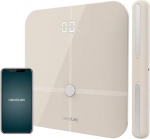 Cecotec Surface Precision 10600 Smart Healty Pro beež kaalud koos rakendusega, Bluetooth &uuml;henduvus, baar koos anduritega bioimpedantsi m&otilde;&otilde;tmiseks, 15 parameetrit, ekstra-l&auml;hedane disain